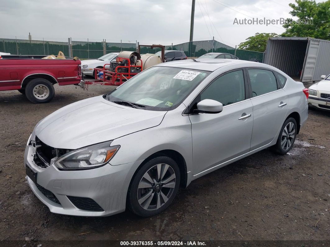 2019 Nissan Sentra Sv Silver vin: 3N1AB7AP2KY298226