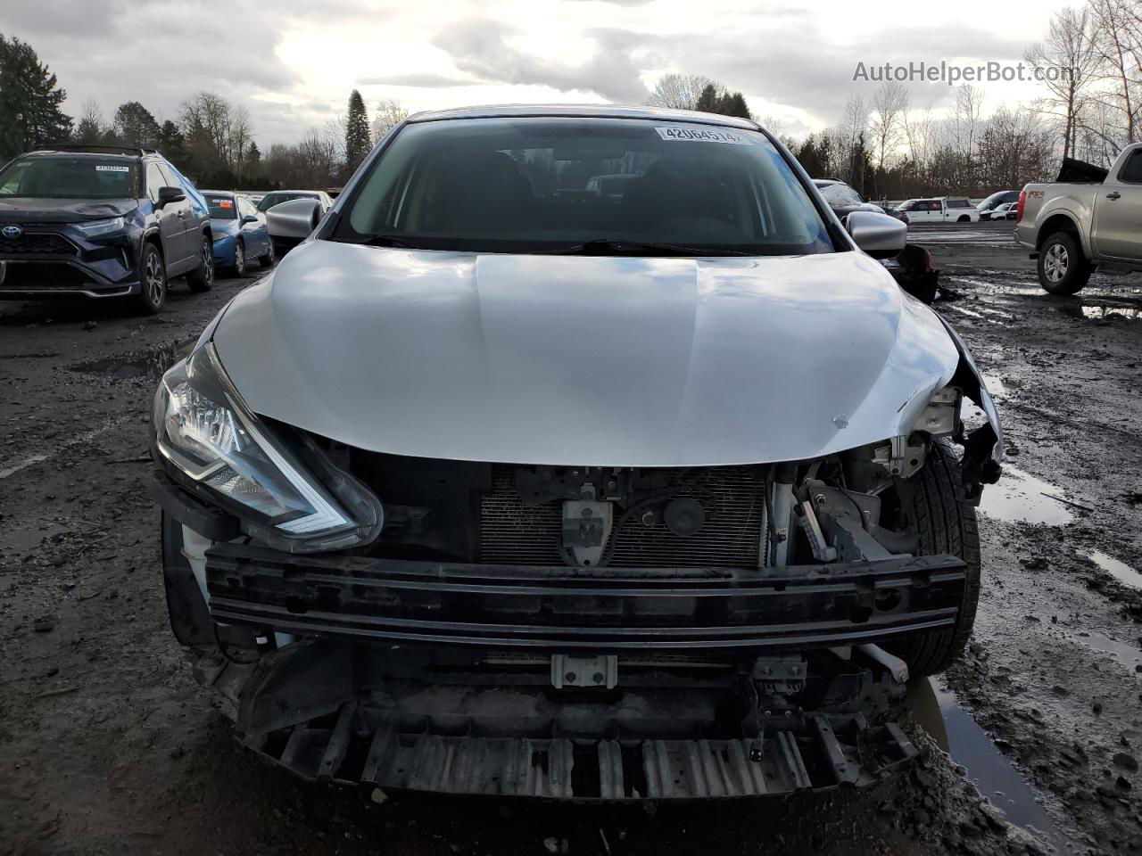 2019 Nissan Sentra S Silver vin: 3N1AB7AP2KY313260