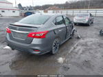 2019 Nissan Sentra Sr Gray vin: 3N1AB7AP2KY314893