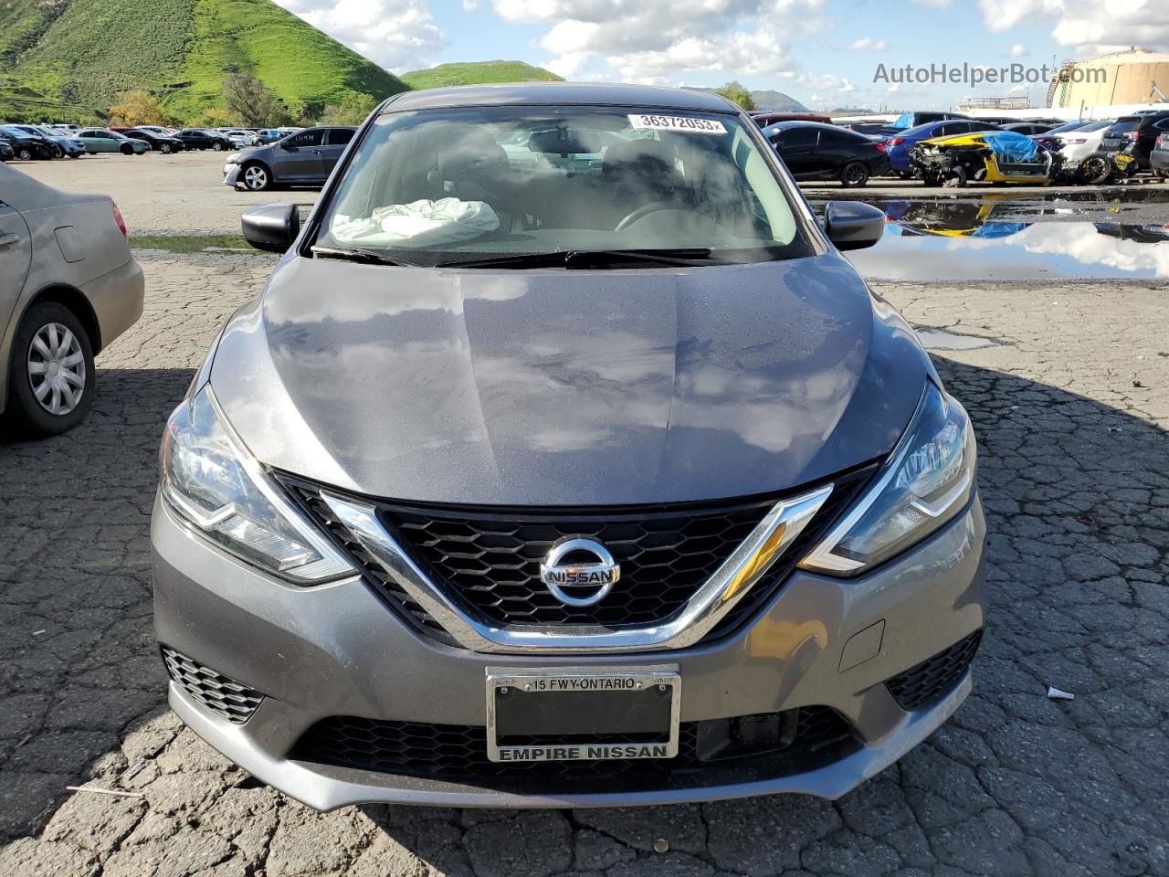 2019 Nissan Sentra S Серый vin: 3N1AB7AP2KY331113