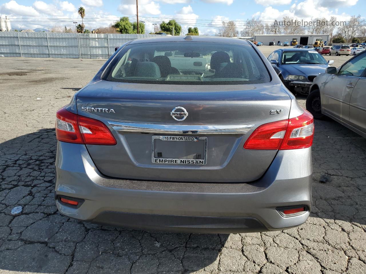 2019 Nissan Sentra S Gray vin: 3N1AB7AP2KY331113