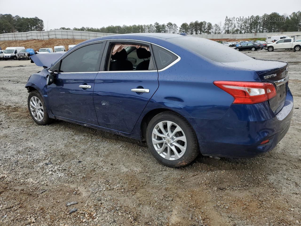 2019 Nissan Sentra S Blue vin: 3N1AB7AP2KY353029