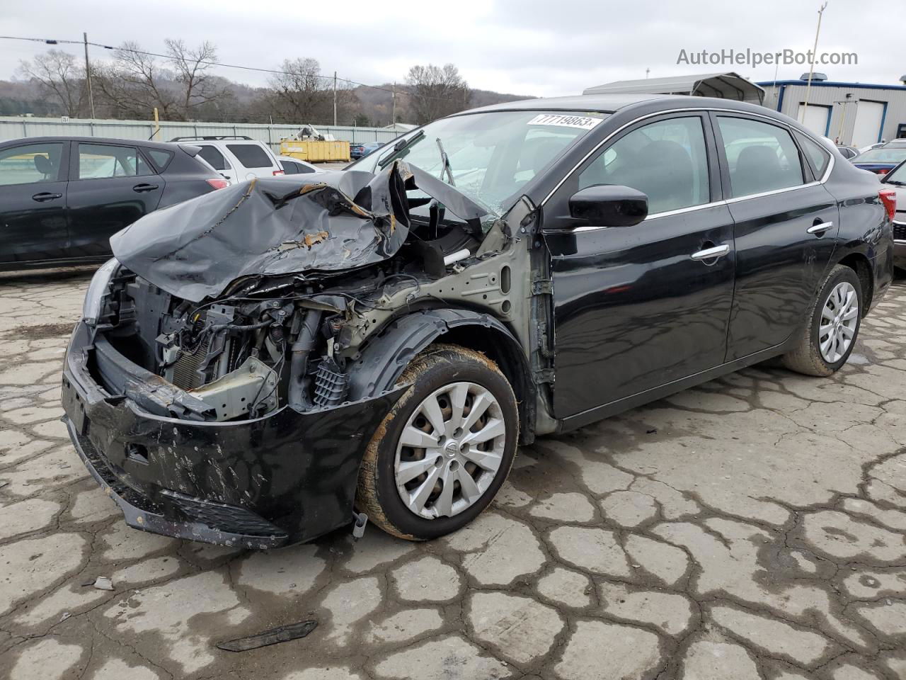 2019 Nissan Sentra S Black vin: 3N1AB7AP2KY353256