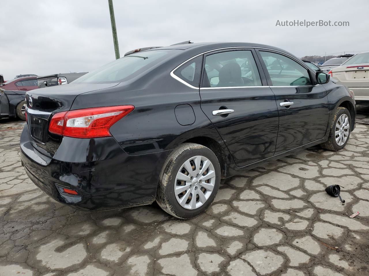 2019 Nissan Sentra S Black vin: 3N1AB7AP2KY353256