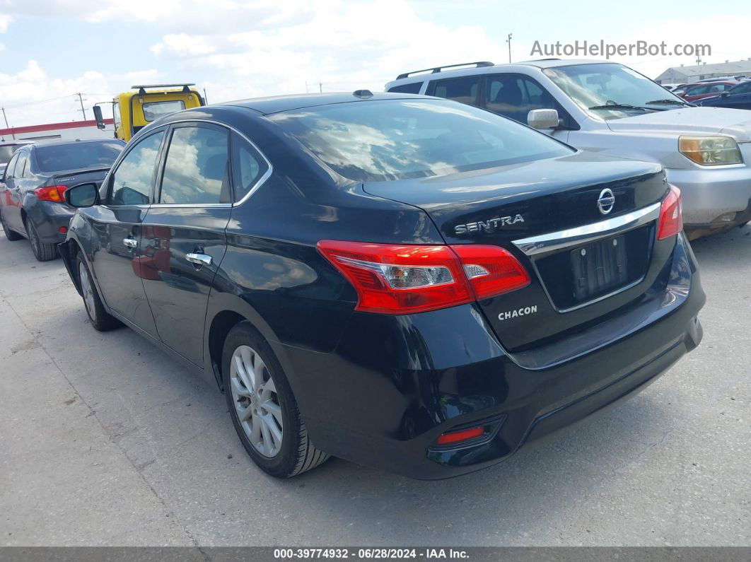 2019 Nissan Sentra Sv Black vin: 3N1AB7AP2KY358151