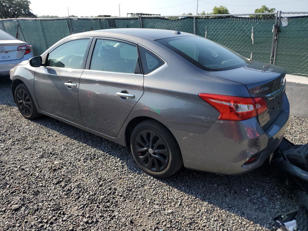 2019 Nissan Sentra S Серый vin: 3N1AB7AP2KY361633