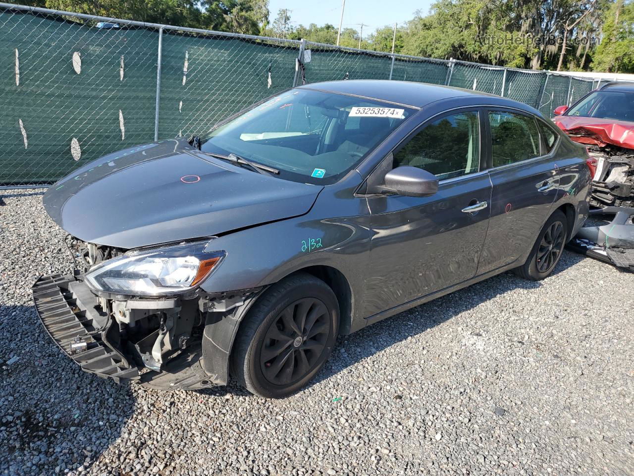 2019 Nissan Sentra S Gray vin: 3N1AB7AP2KY361633