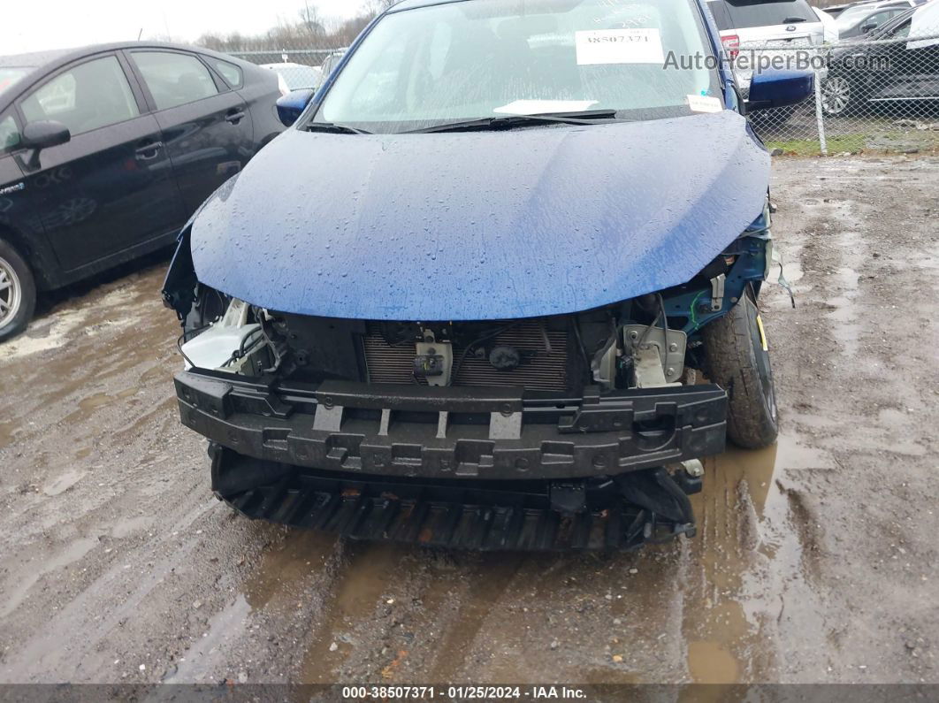 2019 Nissan Sentra Sv Синий vin: 3N1AB7AP2KY363981