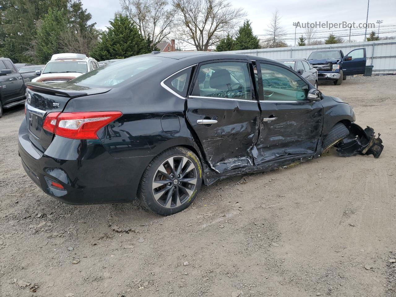 2019 Nissan Sentra S Черный vin: 3N1AB7AP2KY364645