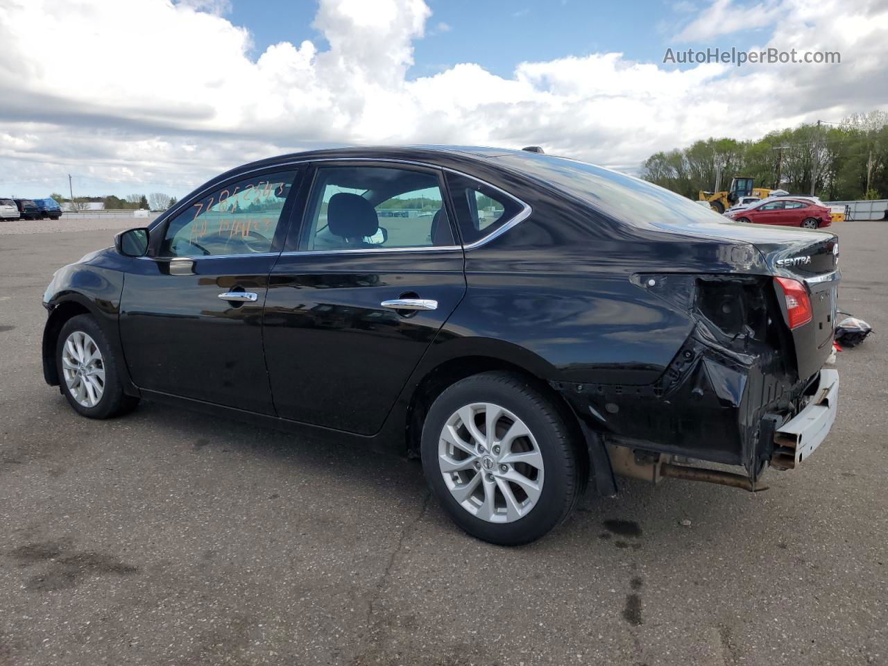 2019 Nissan Sentra S Black vin: 3N1AB7AP2KY367576