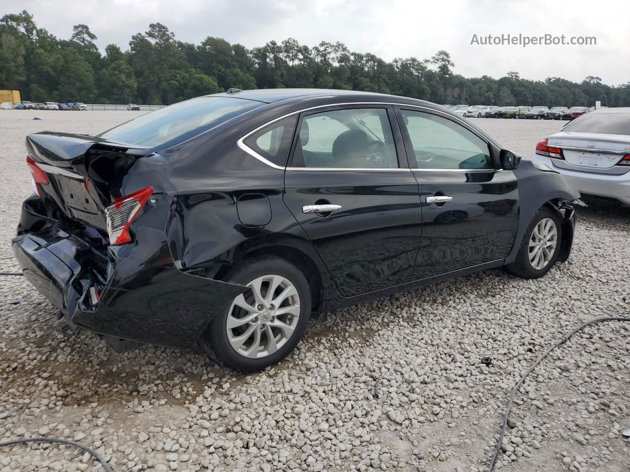 2019 Nissan Sentra S Черный vin: 3N1AB7AP2KY374267