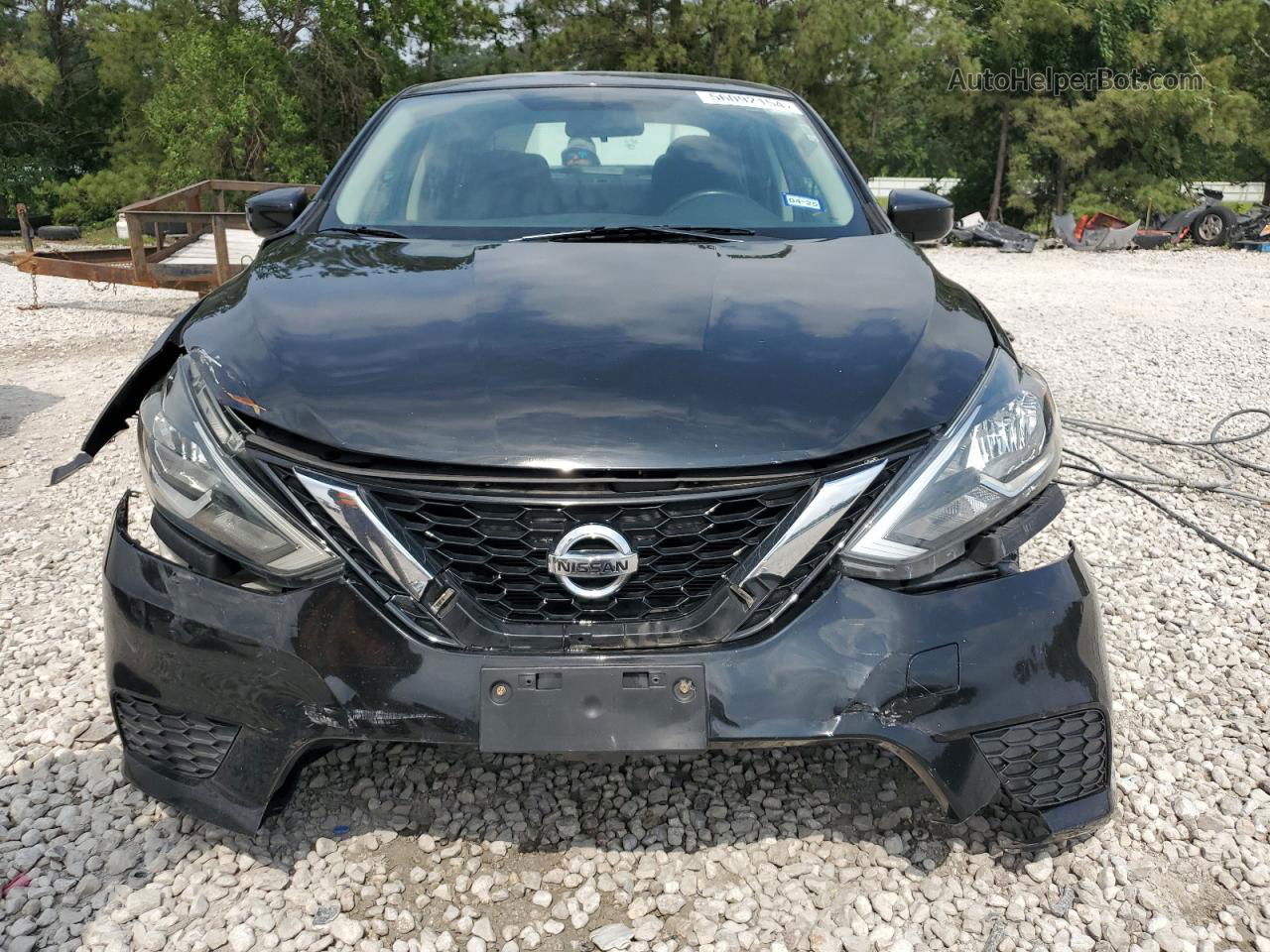 2019 Nissan Sentra S Черный vin: 3N1AB7AP2KY374267