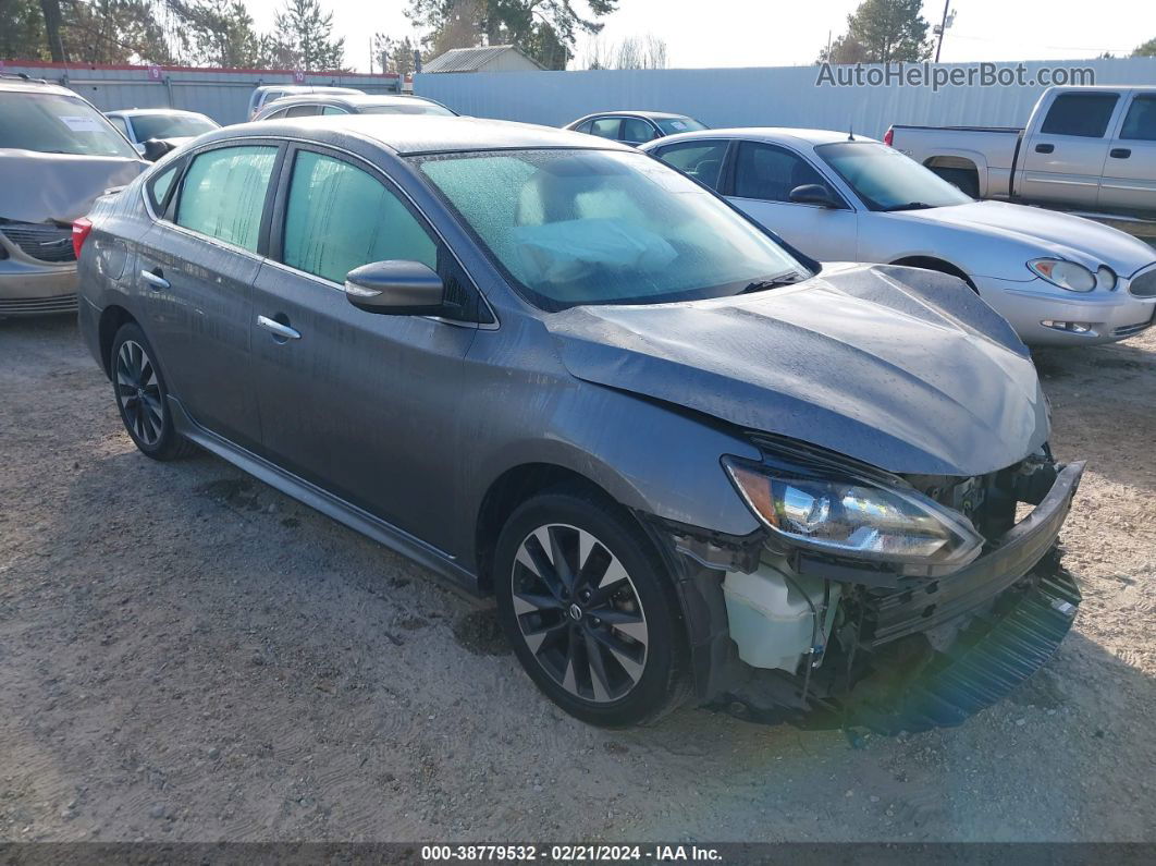 2019 Nissan Sentra Sr Pewter vin: 3N1AB7AP2KY381283