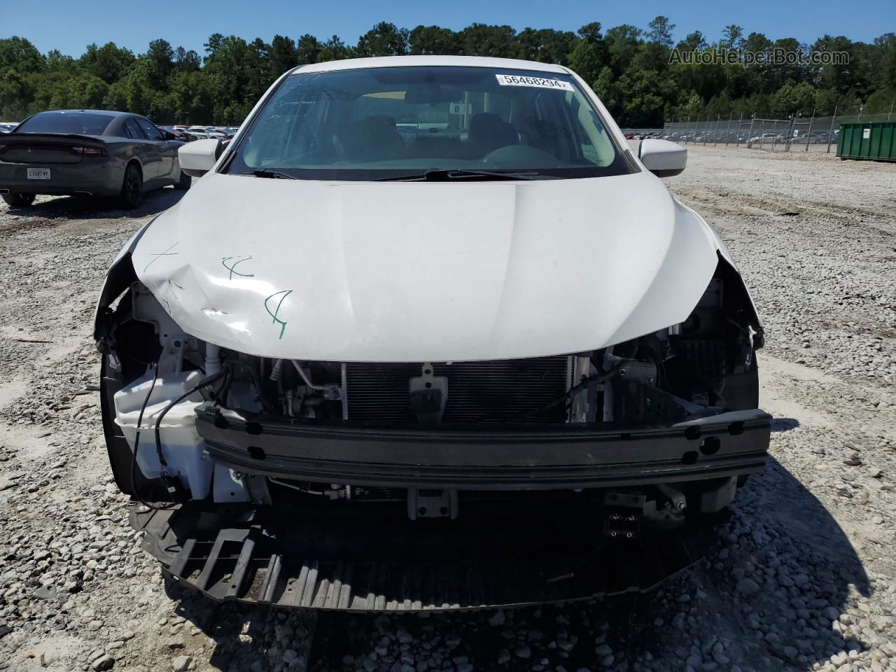 2019 Nissan Sentra S White vin: 3N1AB7AP2KY394406