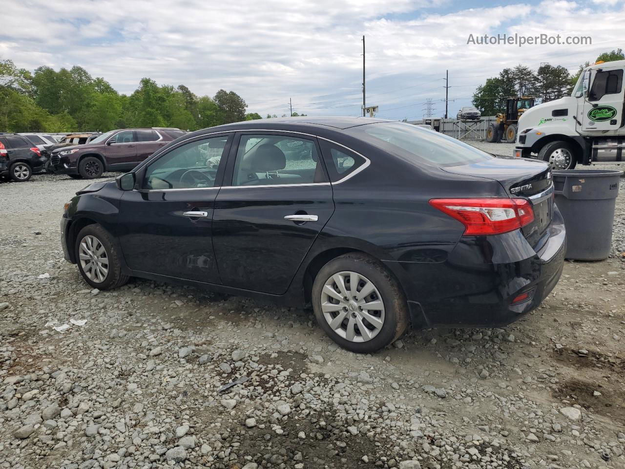 2019 Nissan Sentra S Black vin: 3N1AB7AP2KY398987