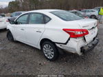 2019 Nissan Sentra S White vin: 3N1AB7AP2KY417764