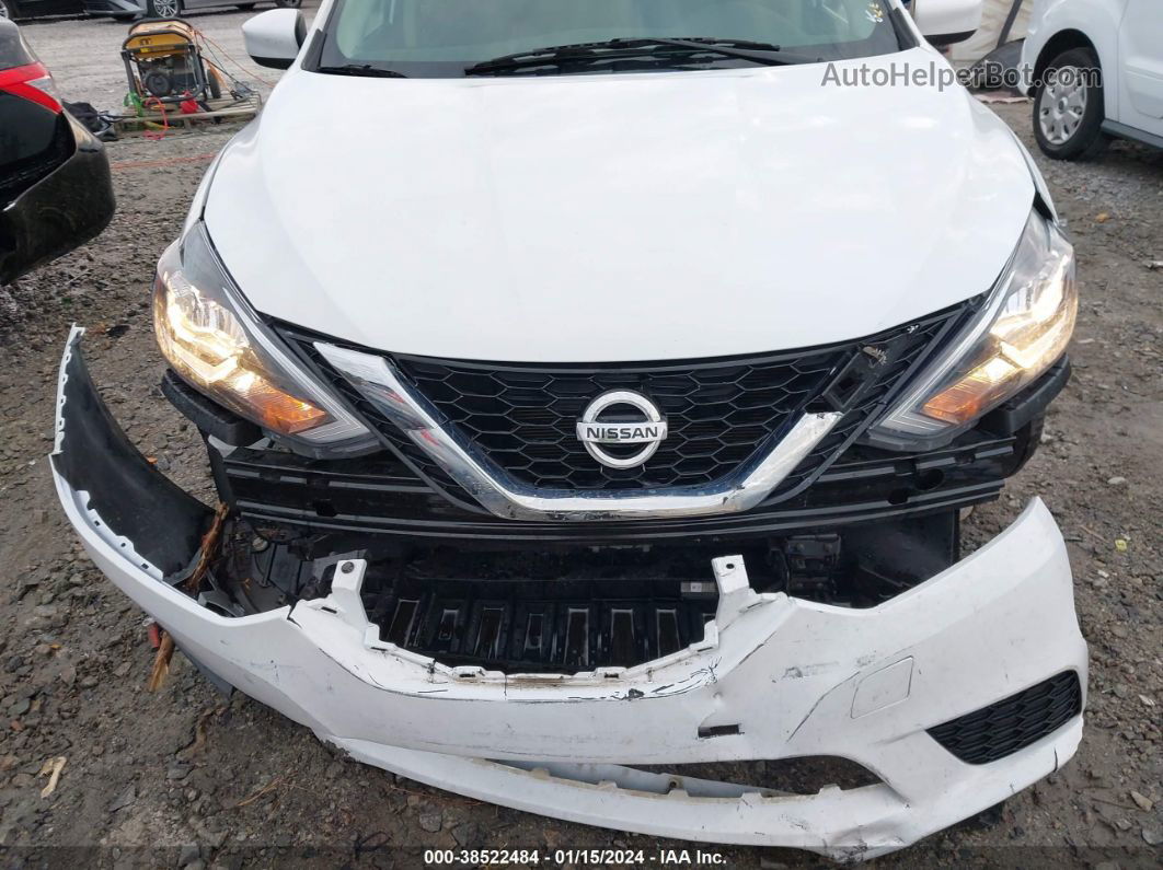 2019 Nissan Sentra S White vin: 3N1AB7AP2KY417764