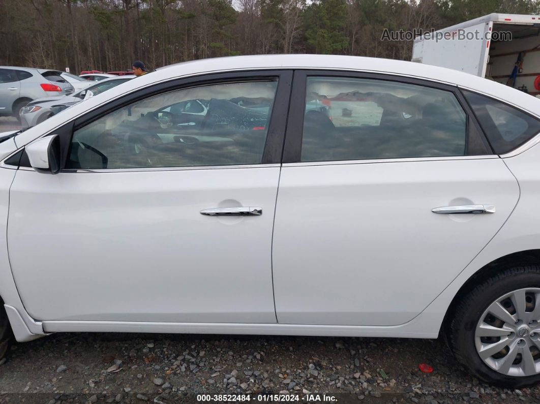 2019 Nissan Sentra S White vin: 3N1AB7AP2KY417764