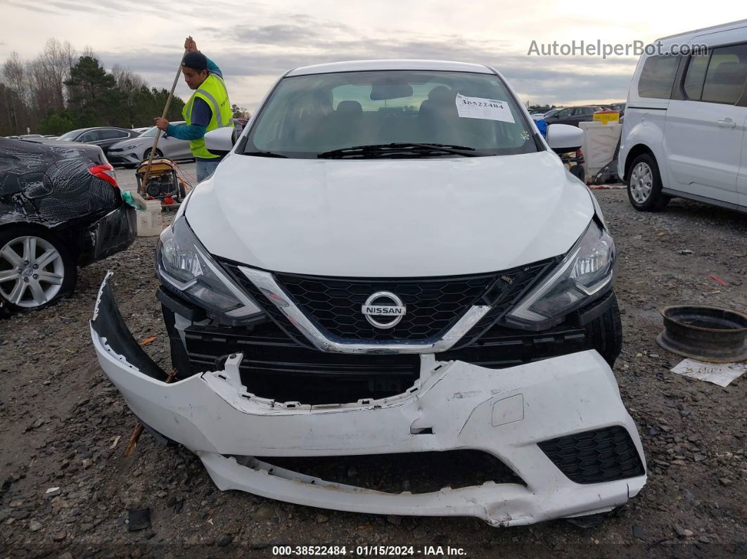 2019 Nissan Sentra S White vin: 3N1AB7AP2KY417764