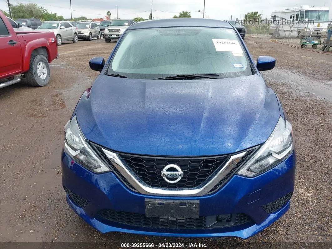 2019 Nissan Sentra S Blue vin: 3N1AB7AP2KY427985