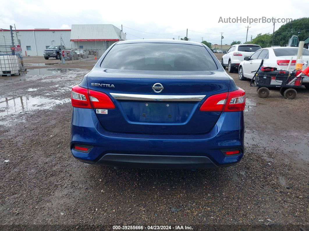 2019 Nissan Sentra S Blue vin: 3N1AB7AP2KY427985