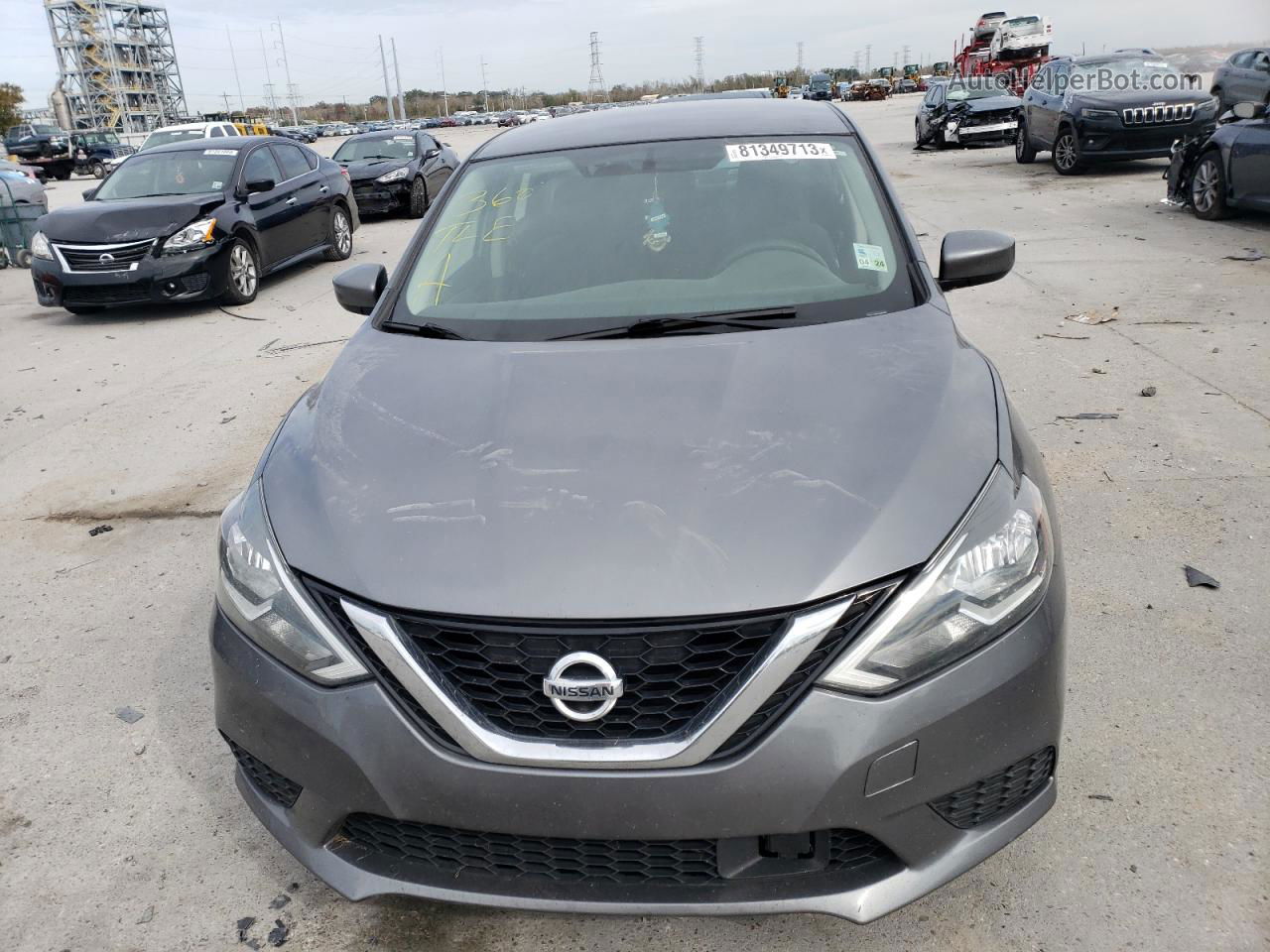 2019 Nissan Sentra S Gray vin: 3N1AB7AP2KY446147