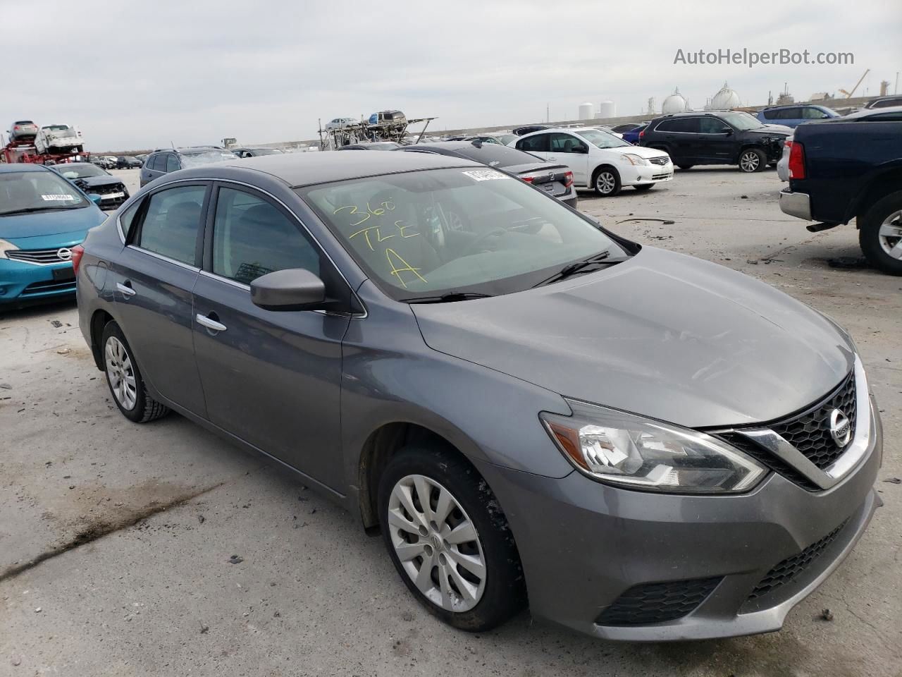 2019 Nissan Sentra S Gray vin: 3N1AB7AP2KY446147