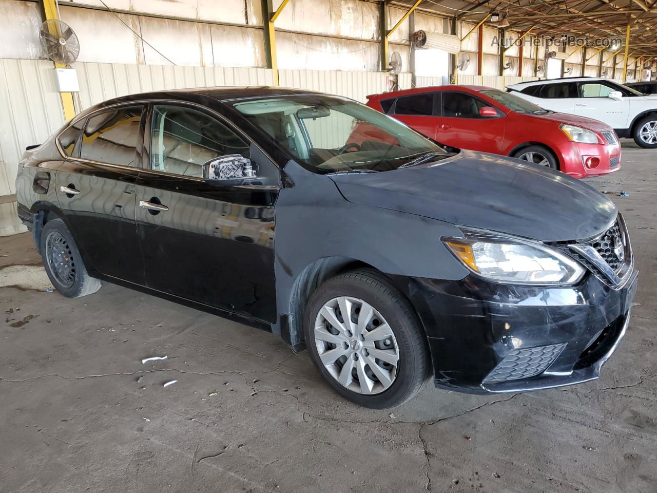 2019 Nissan Sentra S Black vin: 3N1AB7AP2KY455818