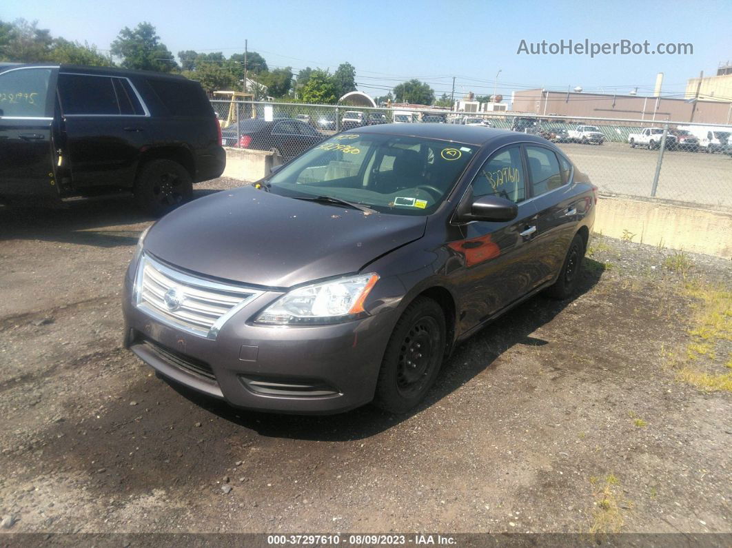 2014 Nissan Sentra S Gray vin: 3N1AB7AP3EL619031