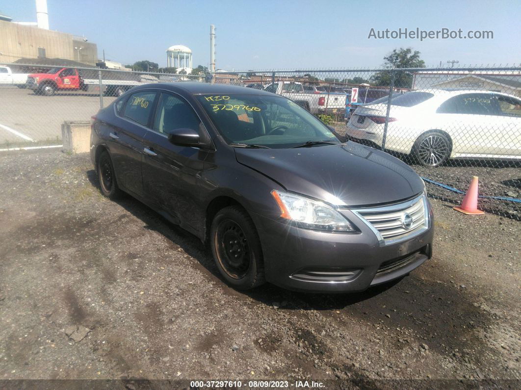 2014 Nissan Sentra S Gray vin: 3N1AB7AP3EL619031