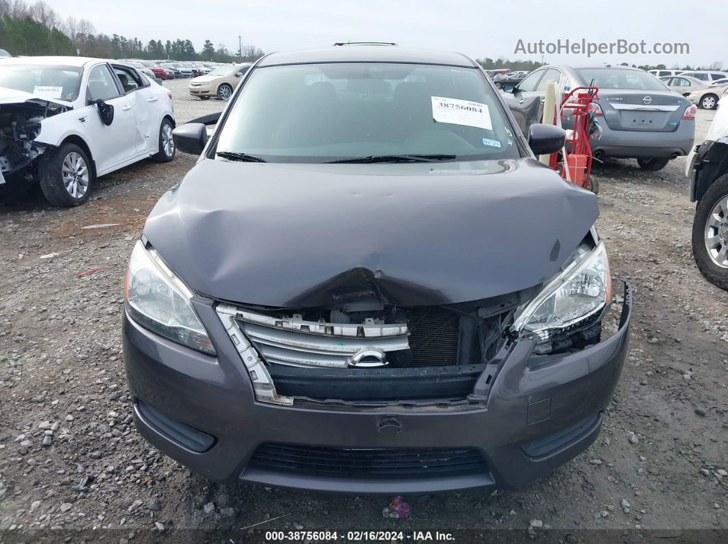 2014 Nissan Sentra Sv Gray vin: 3N1AB7AP3EL624245