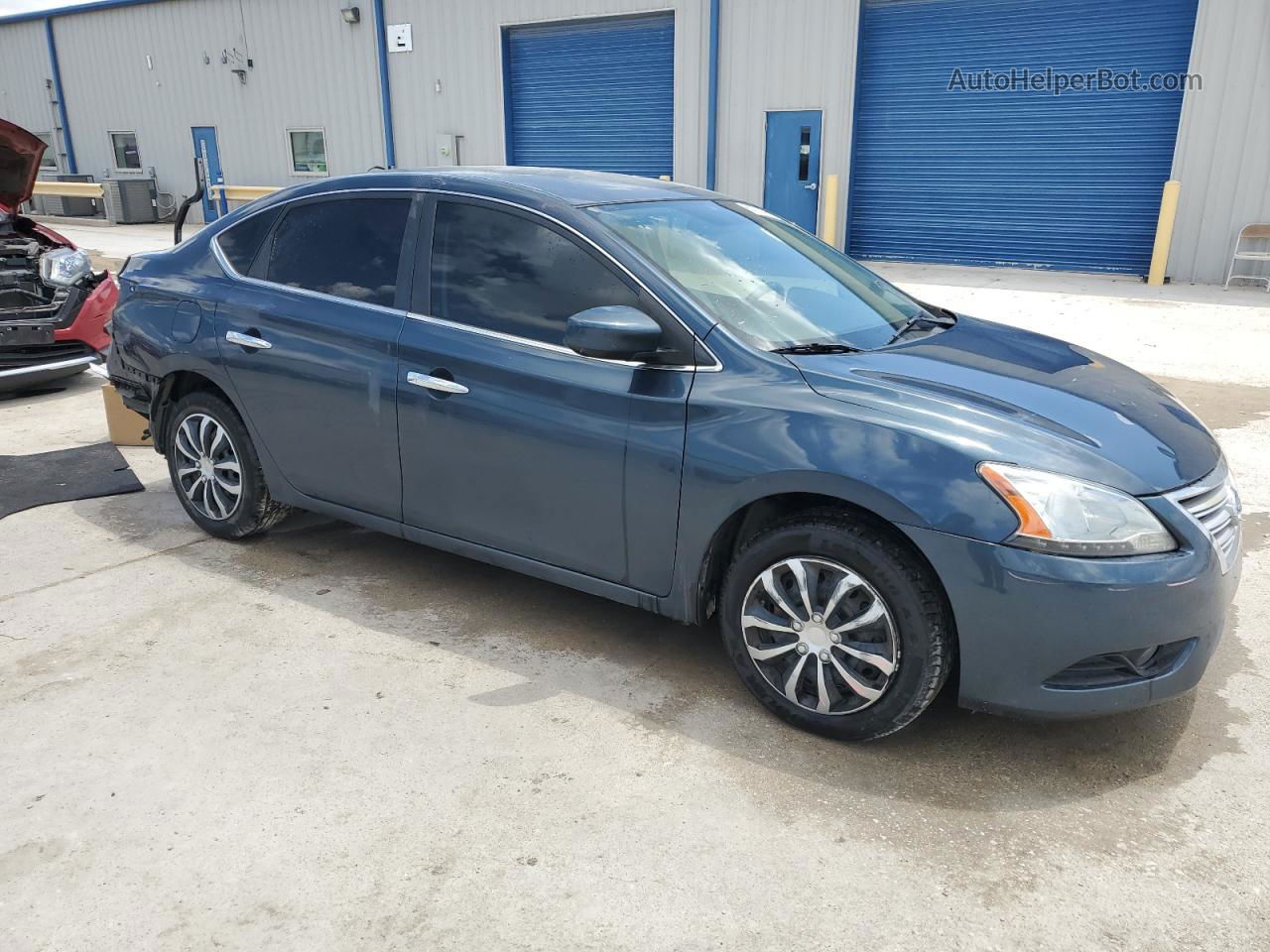 2014 Nissan Sentra S Green vin: 3N1AB7AP3EL671145