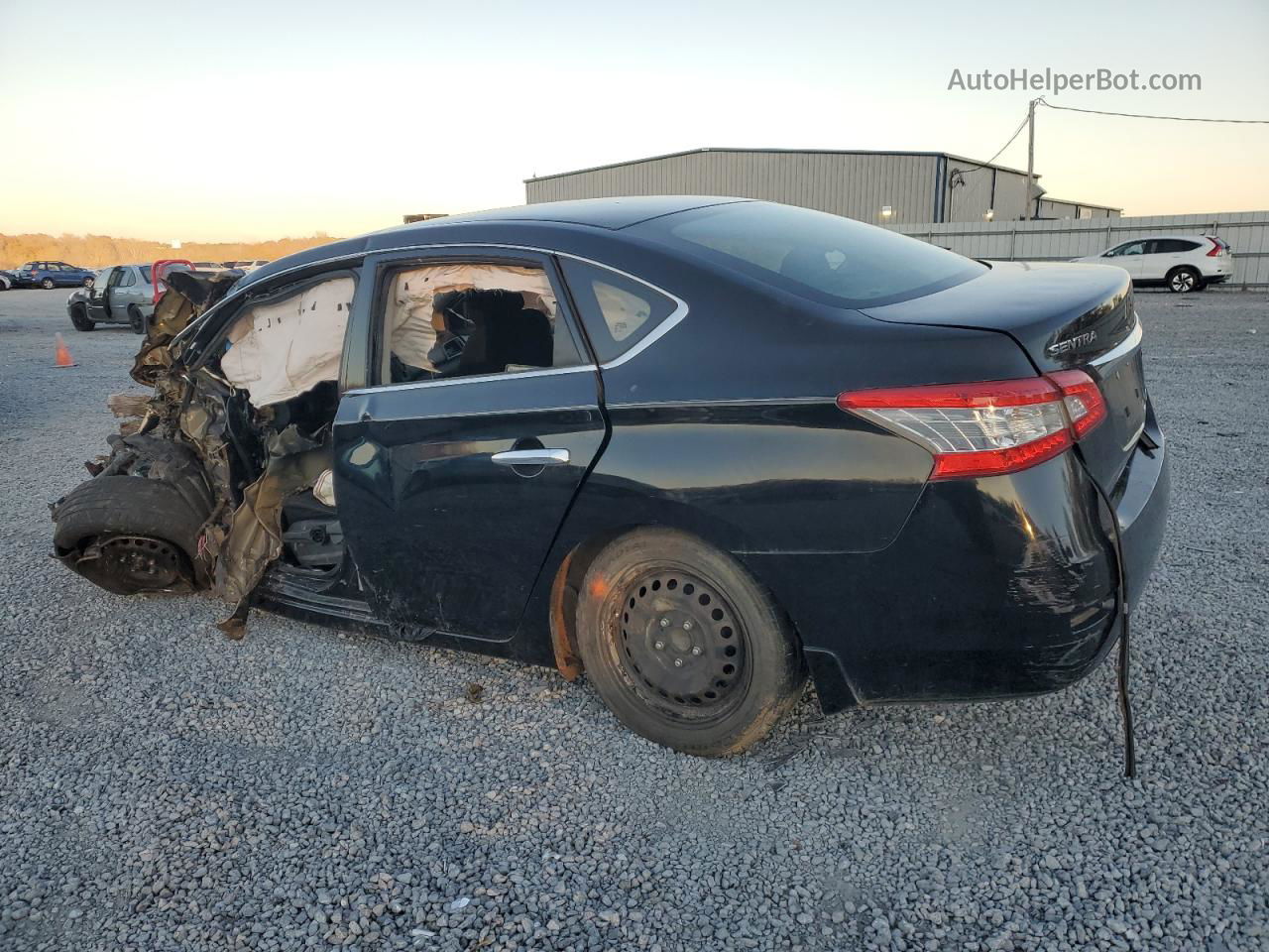 2014 Nissan Sentra S Черный vin: 3N1AB7AP3EL674191