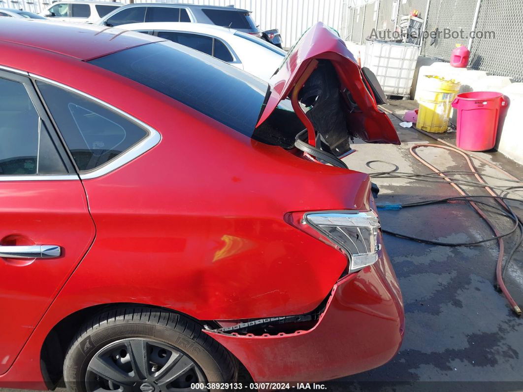 2014 Nissan Sentra S Red vin: 3N1AB7AP3EL680251