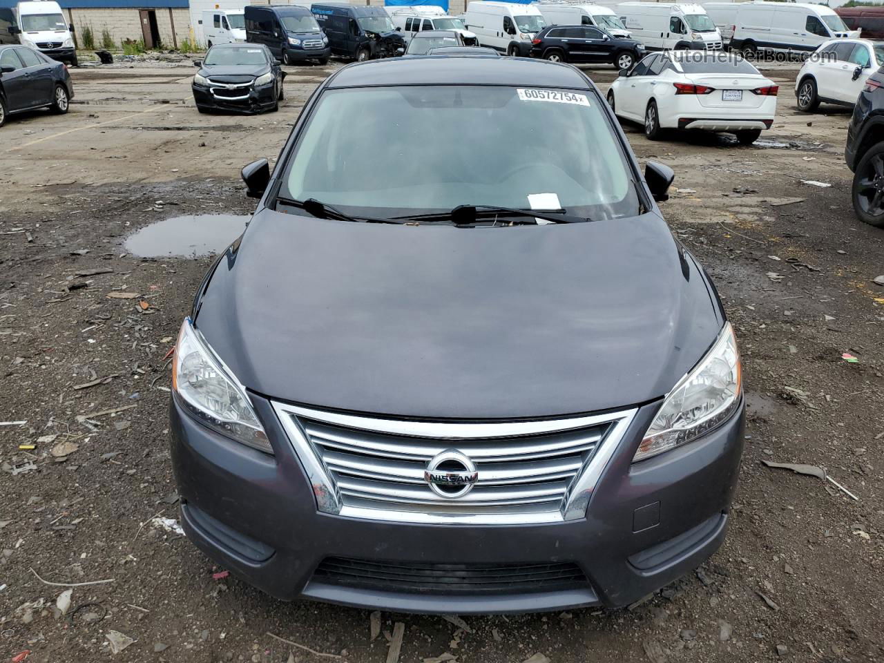 2014 Nissan Sentra S Серый vin: 3N1AB7AP3EL680542