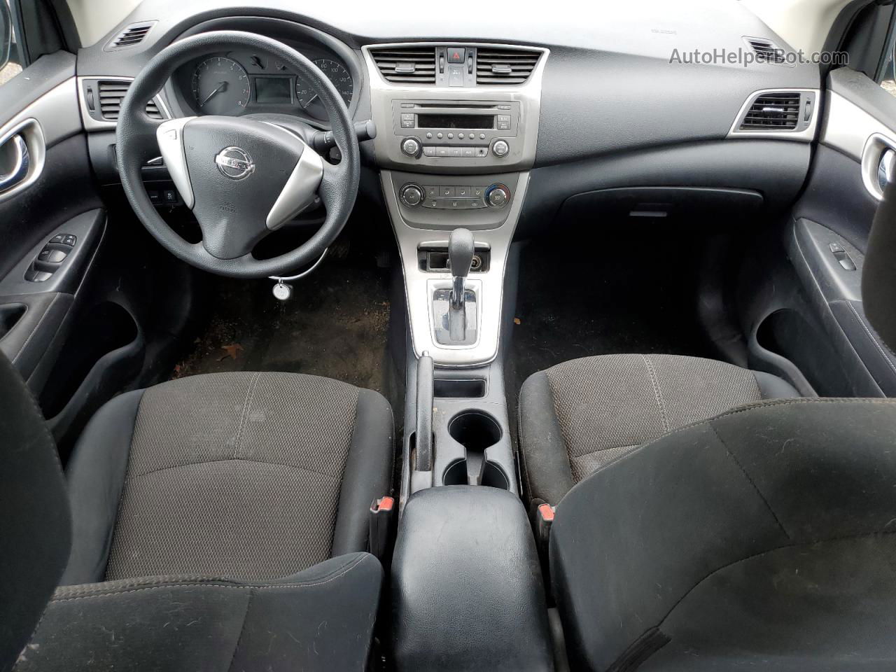 2014 Nissan Sentra S Серый vin: 3N1AB7AP3EL680542