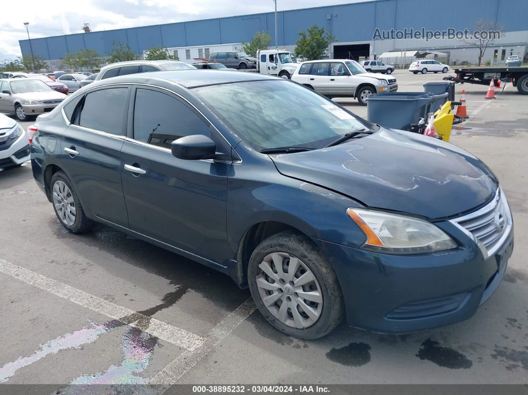 2014 Nissan Sentra S Серый vin: 3N1AB7AP3EL686535