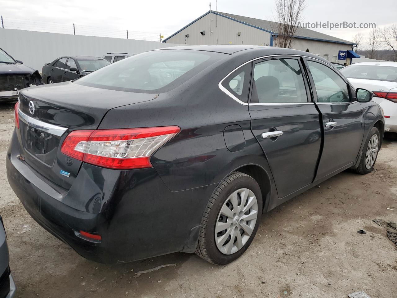 2014 Nissan Sentra S Black vin: 3N1AB7AP3EL693758