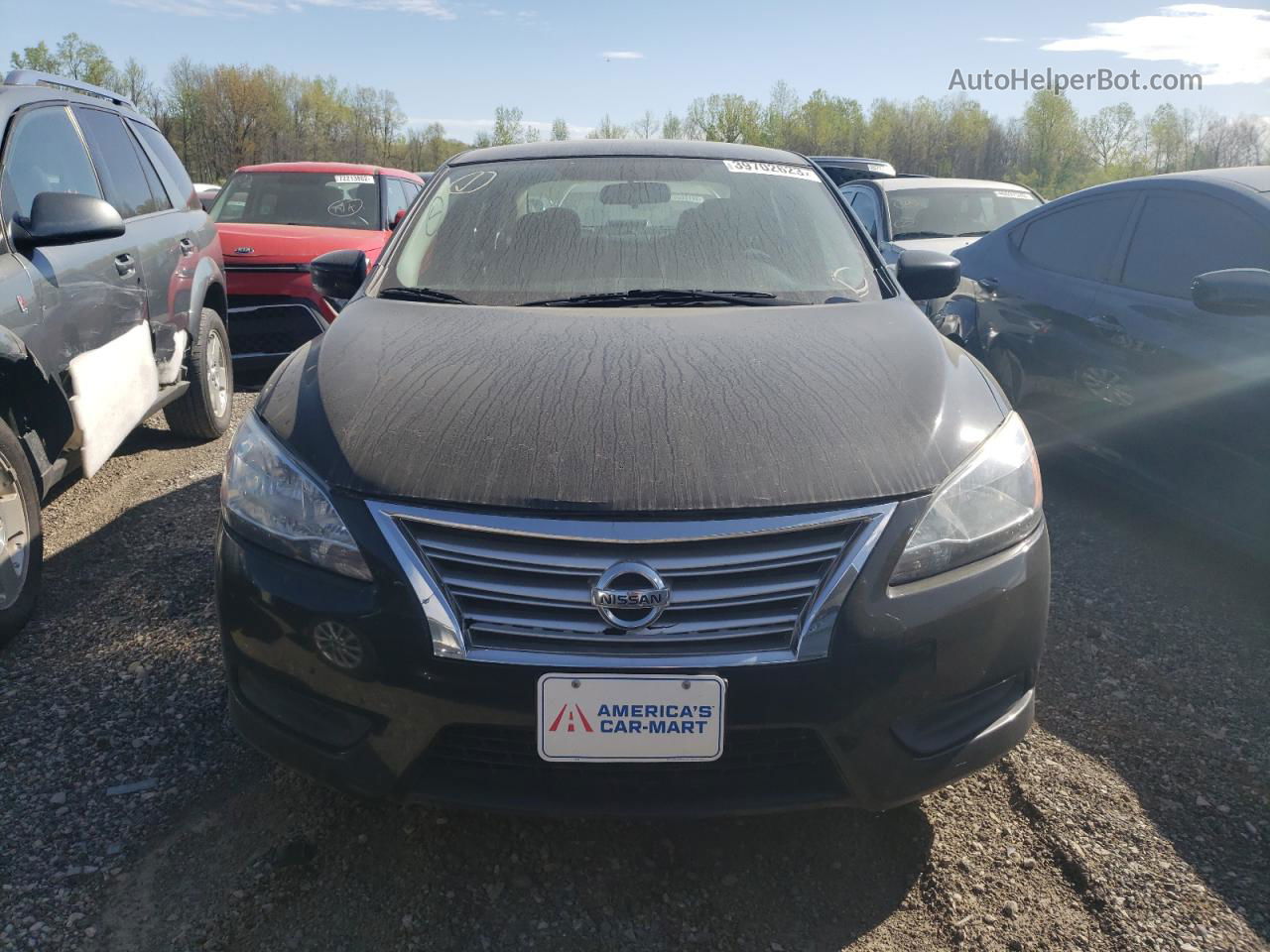 2014 Nissan Sentra S Black vin: 3N1AB7AP3EL693758