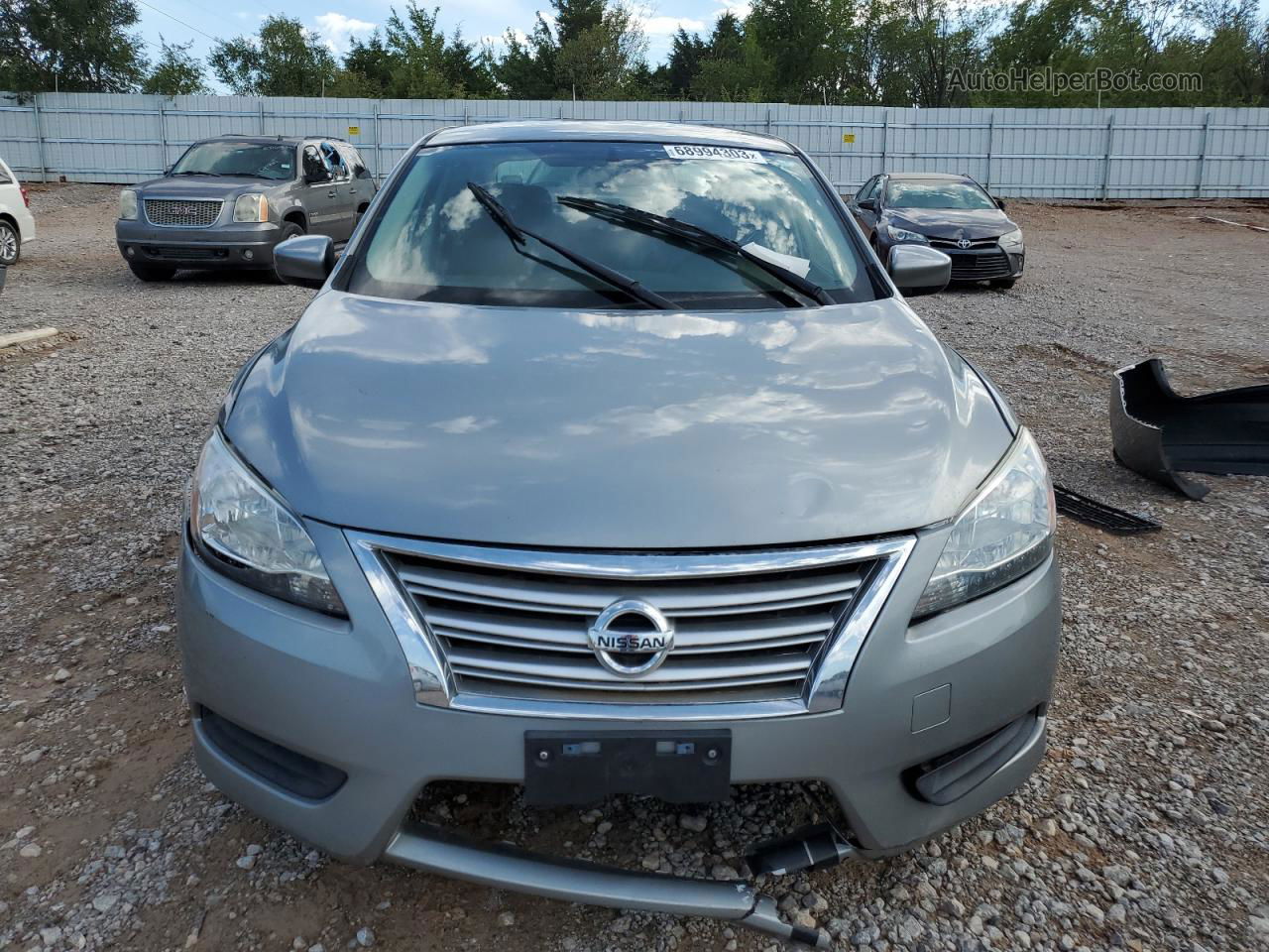 2014 Nissan Sentra S Серый vin: 3N1AB7AP3EY226228