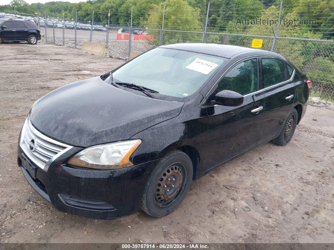 2014 Nissan Sentra S Черный vin: 3N1AB7AP3EY251453