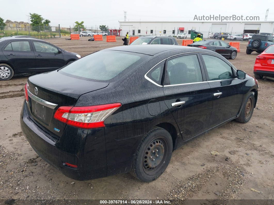 2014 Nissan Sentra S Black vin: 3N1AB7AP3EY251453