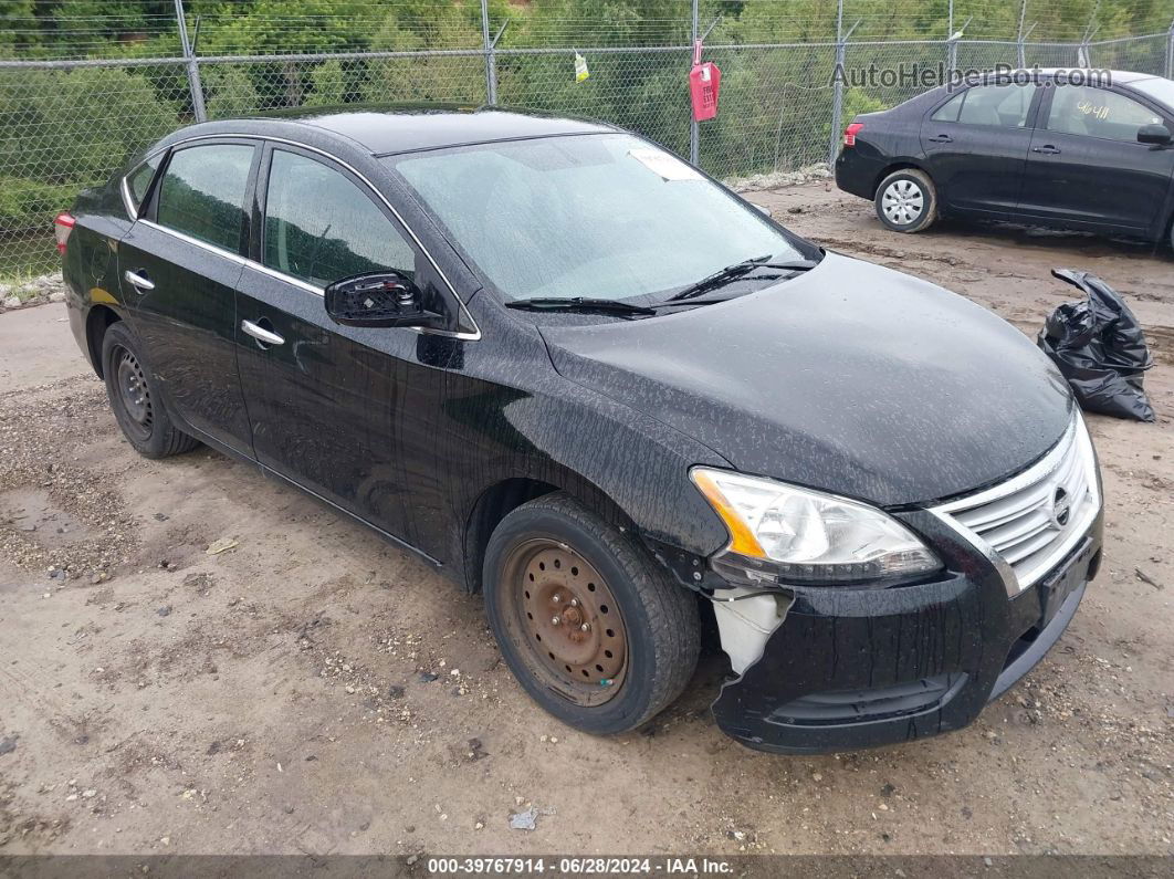 2014 Nissan Sentra S Черный vin: 3N1AB7AP3EY251453