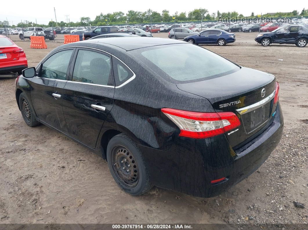 2014 Nissan Sentra S Black vin: 3N1AB7AP3EY251453