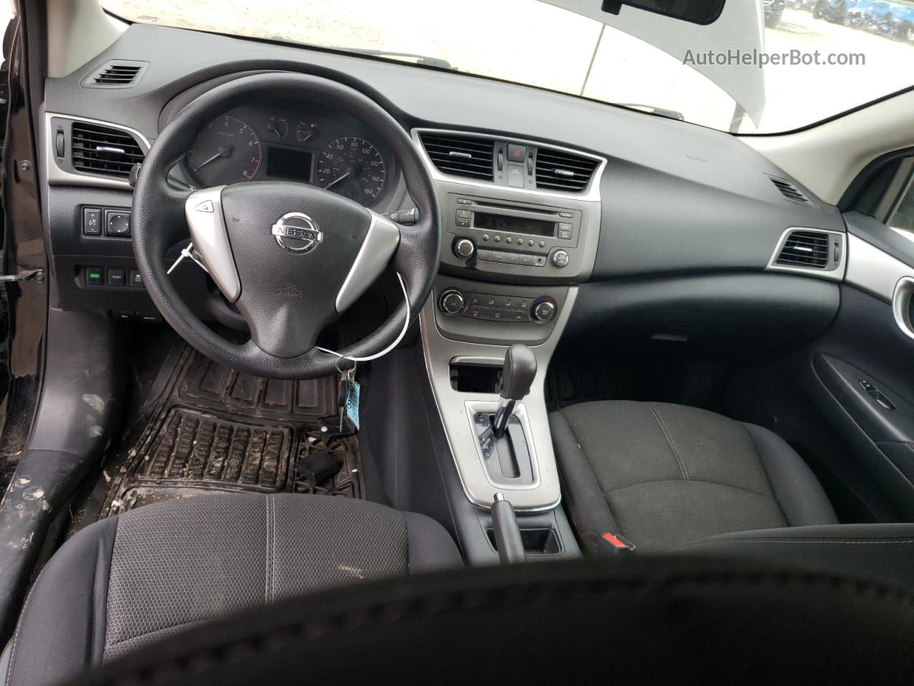 2014 Nissan Sentra S Черный vin: 3N1AB7AP3EY259424