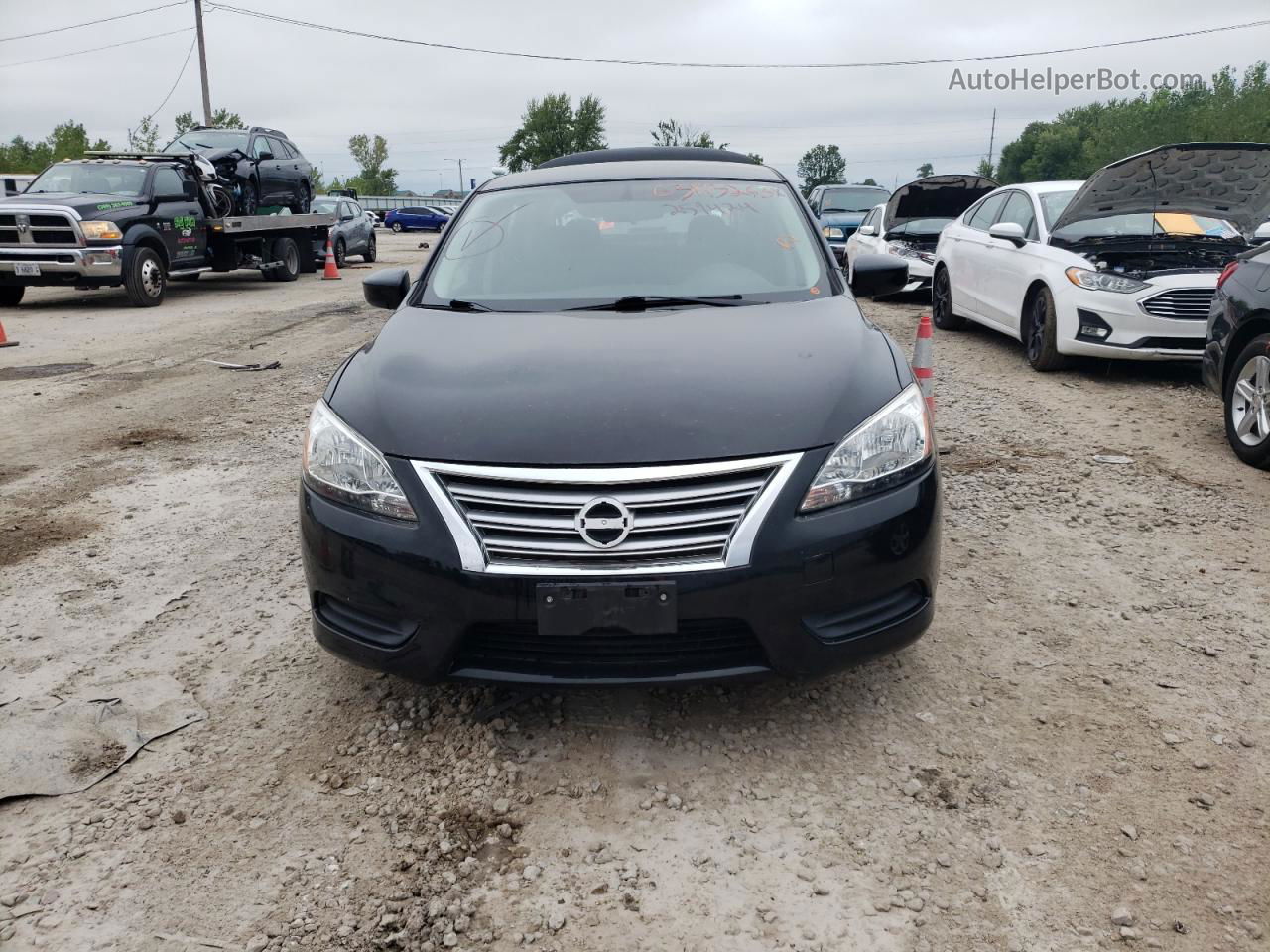 2014 Nissan Sentra S Black vin: 3N1AB7AP3EY259424