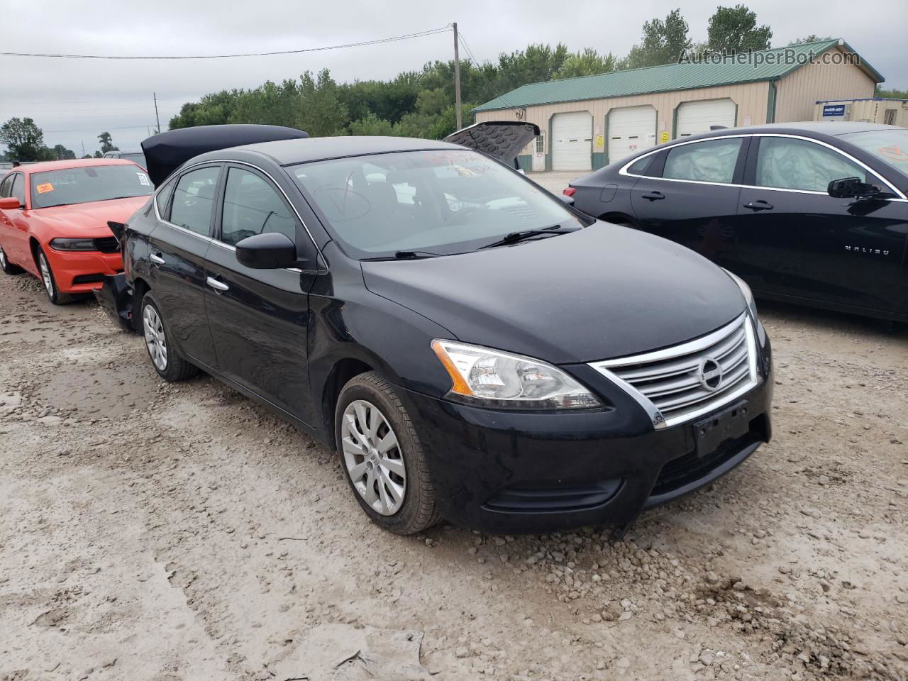 2014 Nissan Sentra S Черный vin: 3N1AB7AP3EY259424