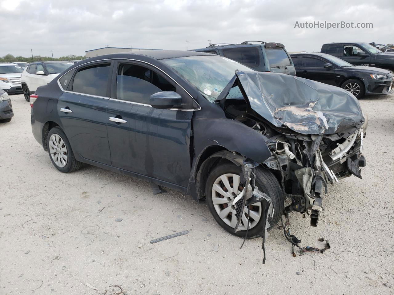 2014 Nissan Sentra S Teal vin: 3N1AB7AP3EY268446