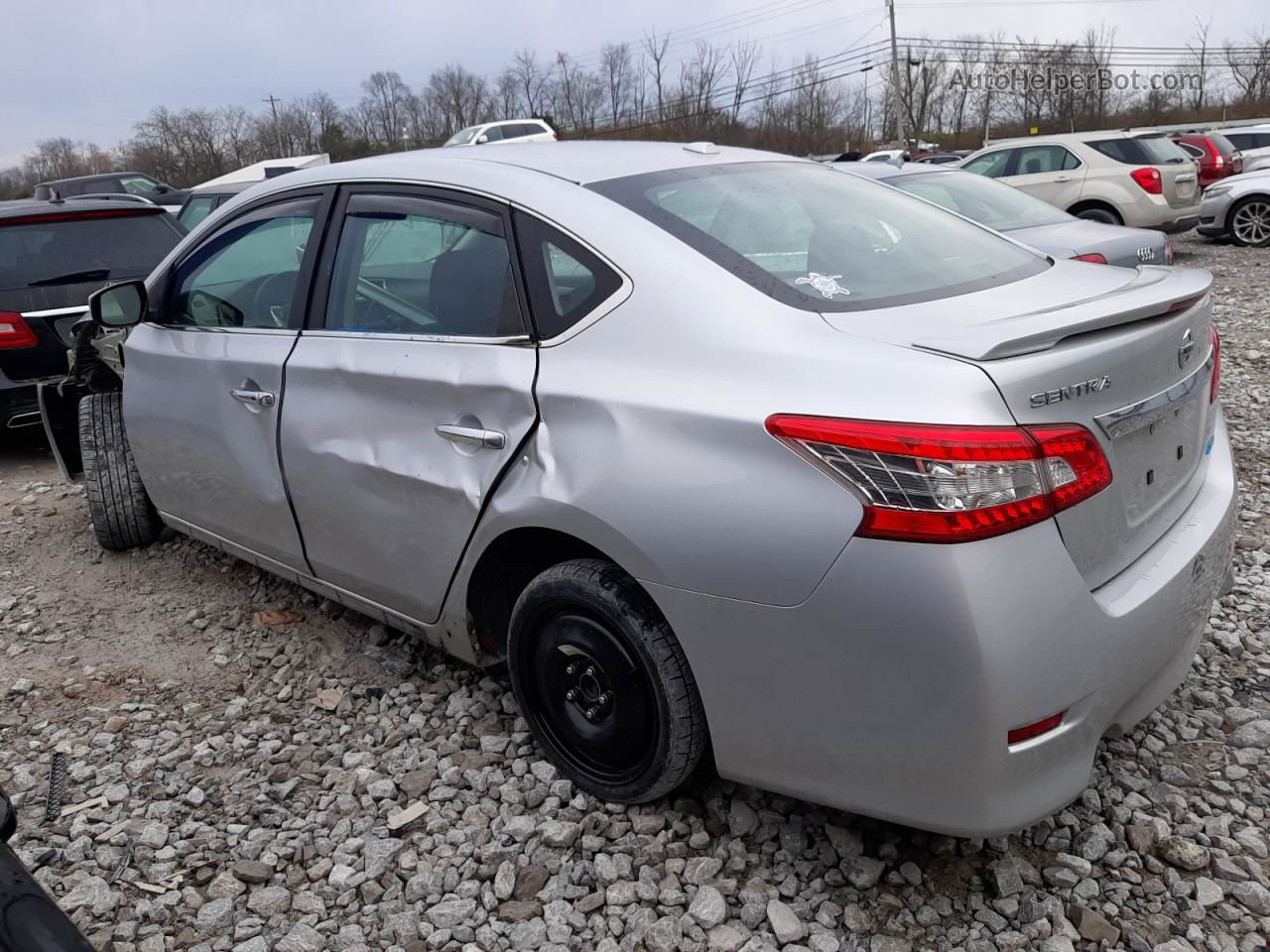 2014 Nissan Sentra S Silver vin: 3N1AB7AP3EY287207