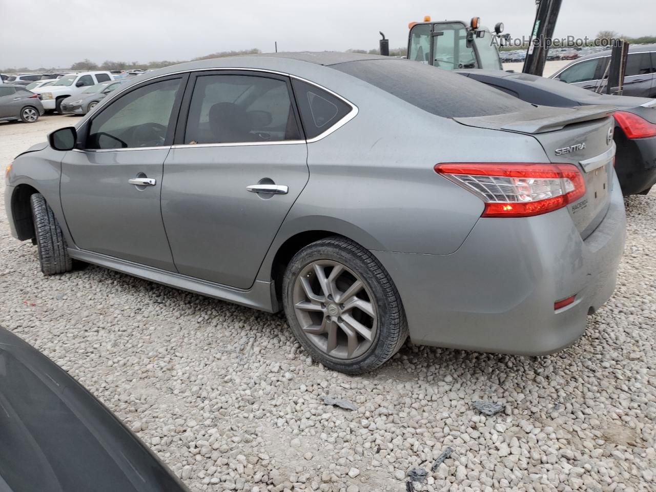 2014 Nissan Sentra S Серый vin: 3N1AB7AP3EY292441